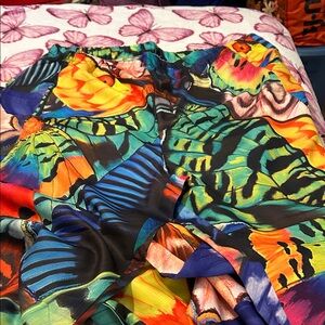 Vibrant Multicolor Patterned Pants